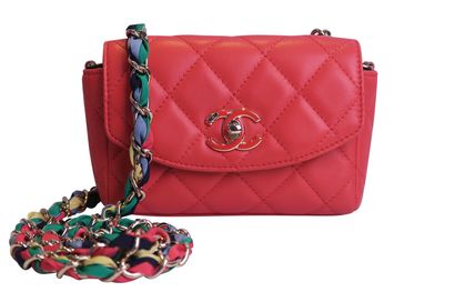 2021 Ribbon Chain Small Flap Bag, front view